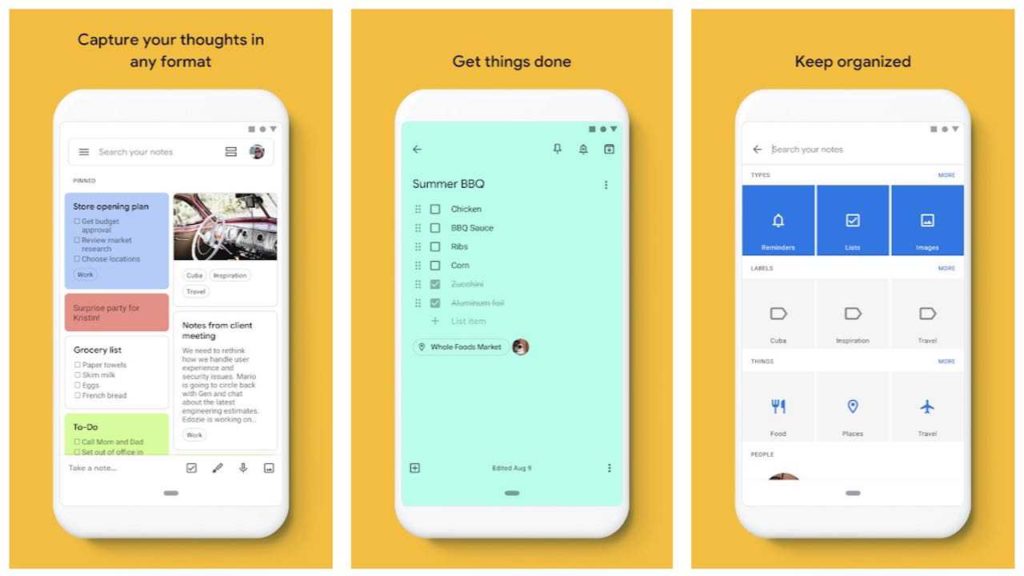 Aplikasi Google Keep - aplikasi pengingat jadwal