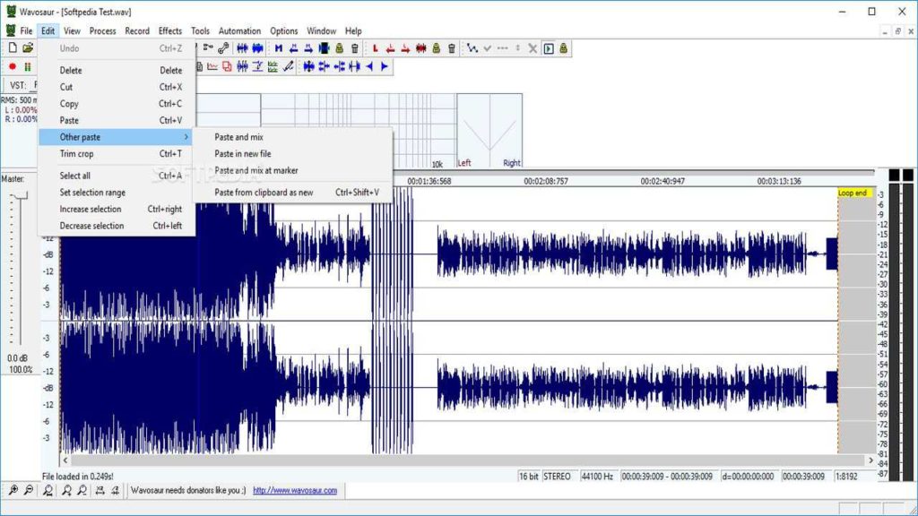 Wavosaur edit audio pc gratis