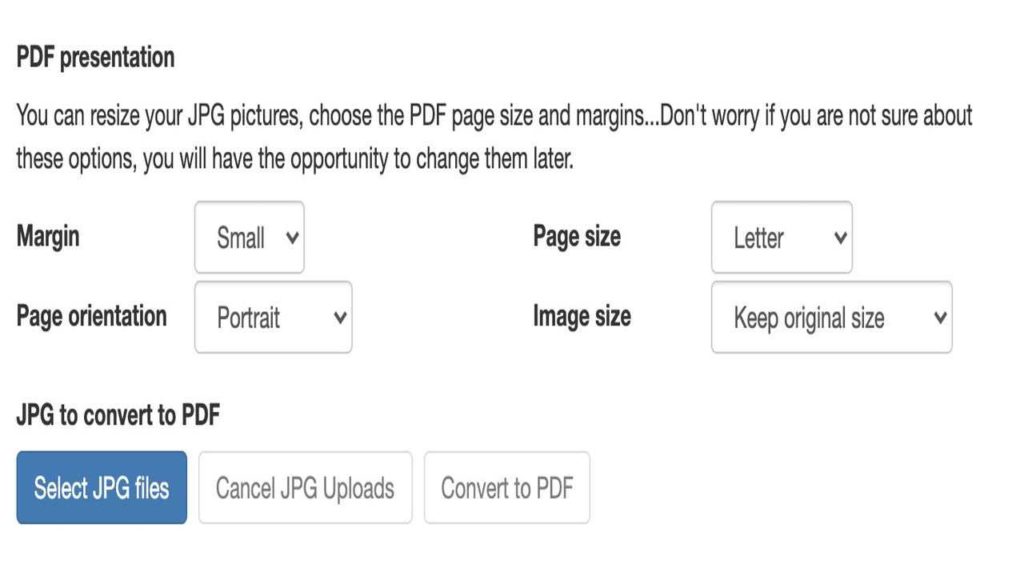convert jpg to pdf net