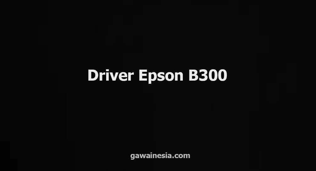 Download Driver Epson B300